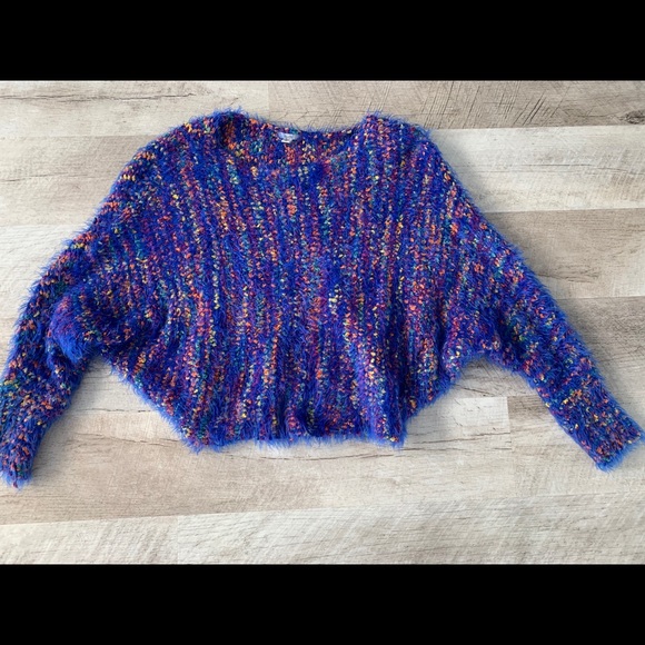 UO Ecote Fuzzy Confetti Shag Sweater - Picture 2 of 7